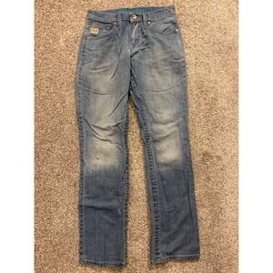 Cinch Jeans Mens 29x34 Blue Grant Relaxed Fit Mid Rise Stretch Denim MB52137001*